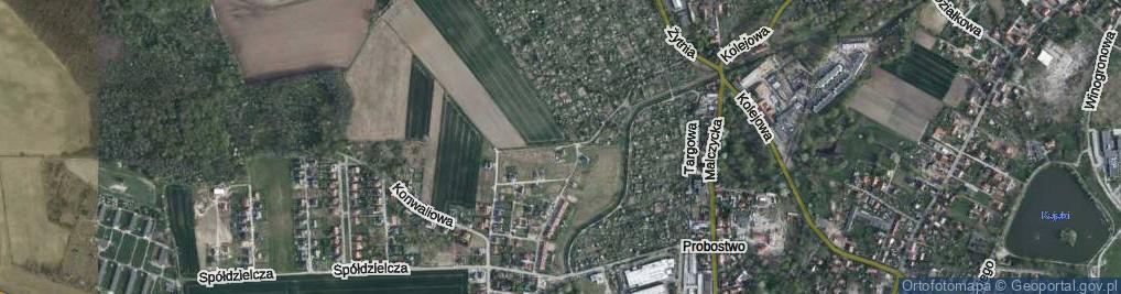 Zdjęcie satelitarne Makowa ul.